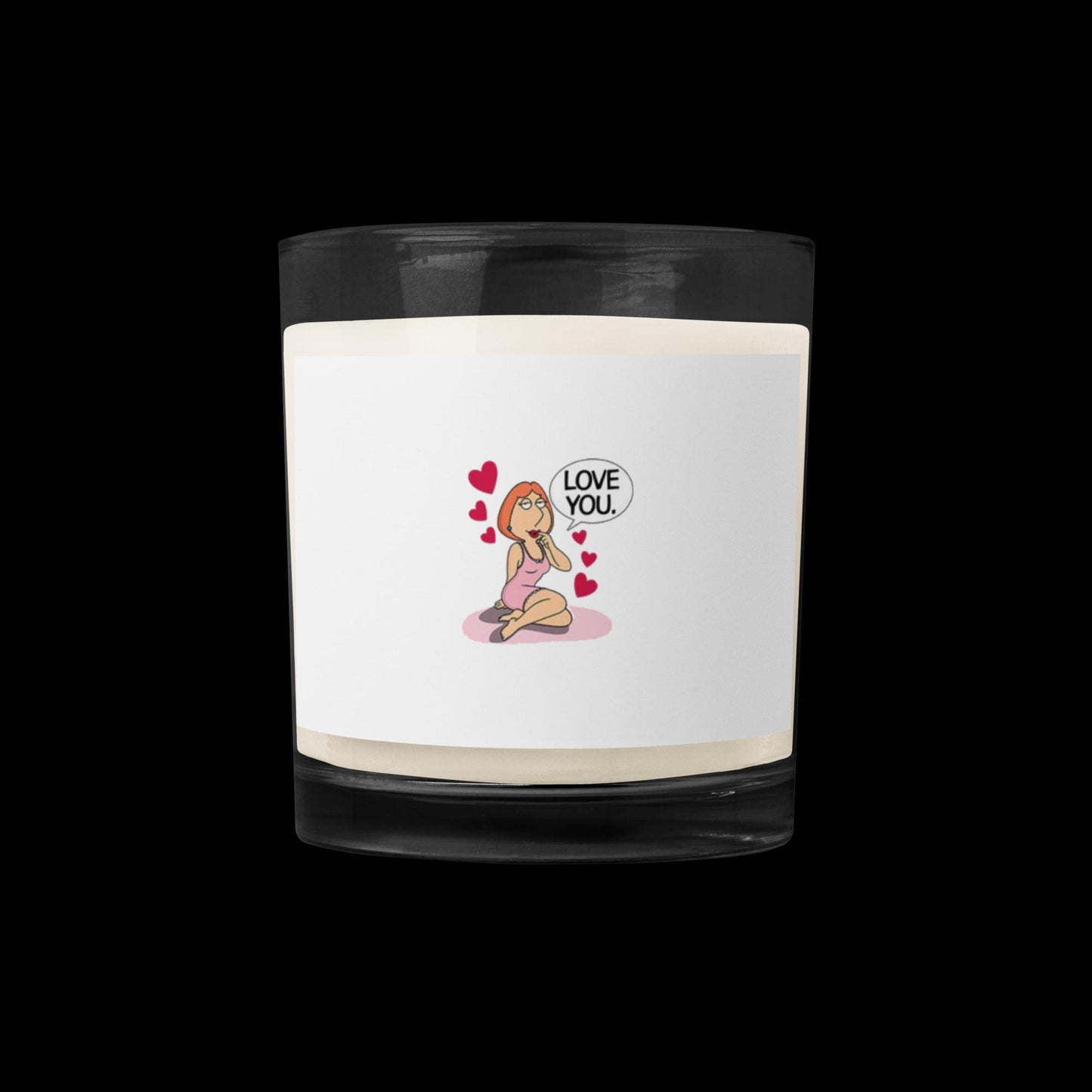 "Lois Temptation" Glass jar soy wax candle