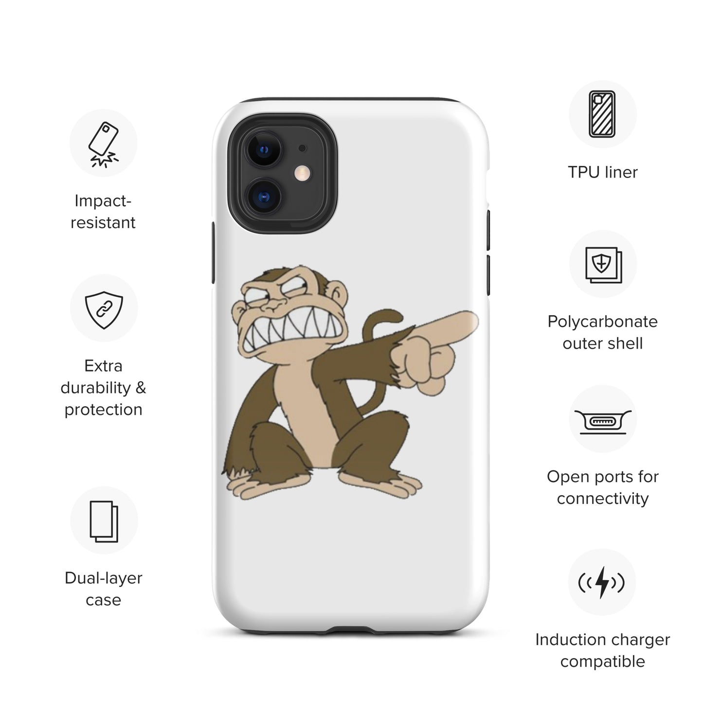 "Evil Monkey" Tough Case for iPhone®