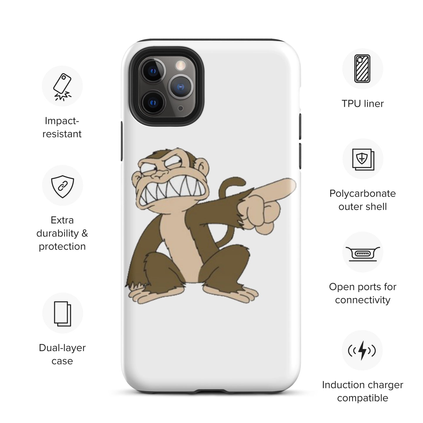 "Evil Monkey" Tough Case for iPhone®