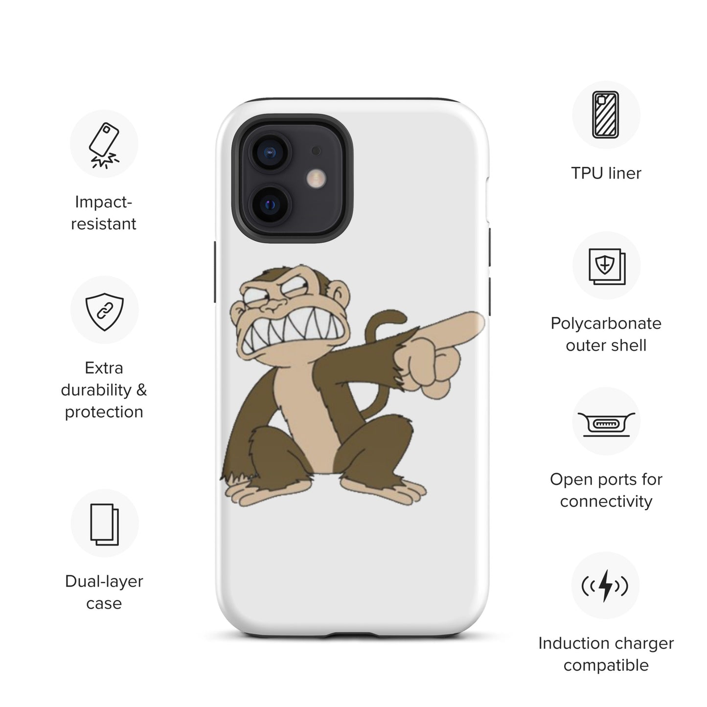 "Evil Monkey" Tough Case for iPhone®