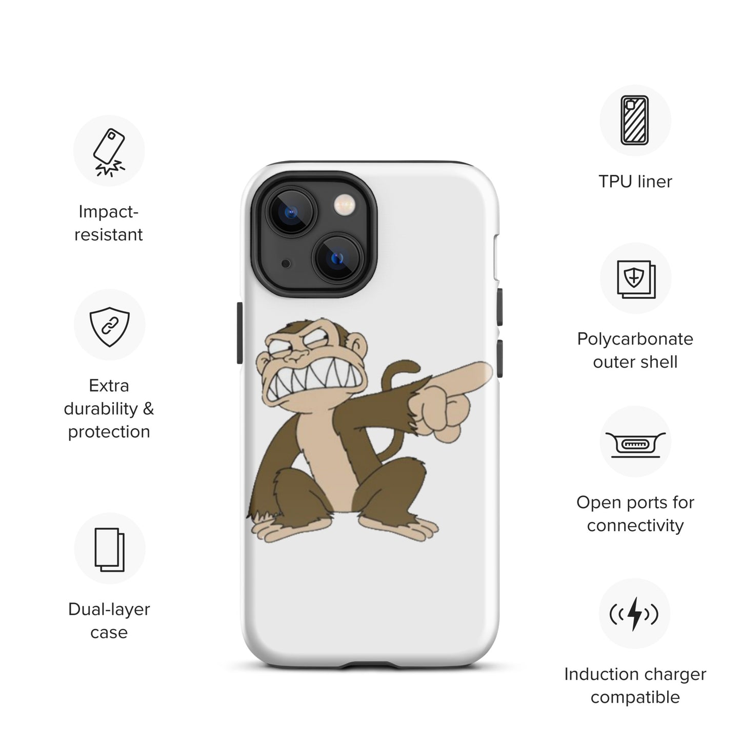 "Evil Monkey" Tough Case for iPhone®