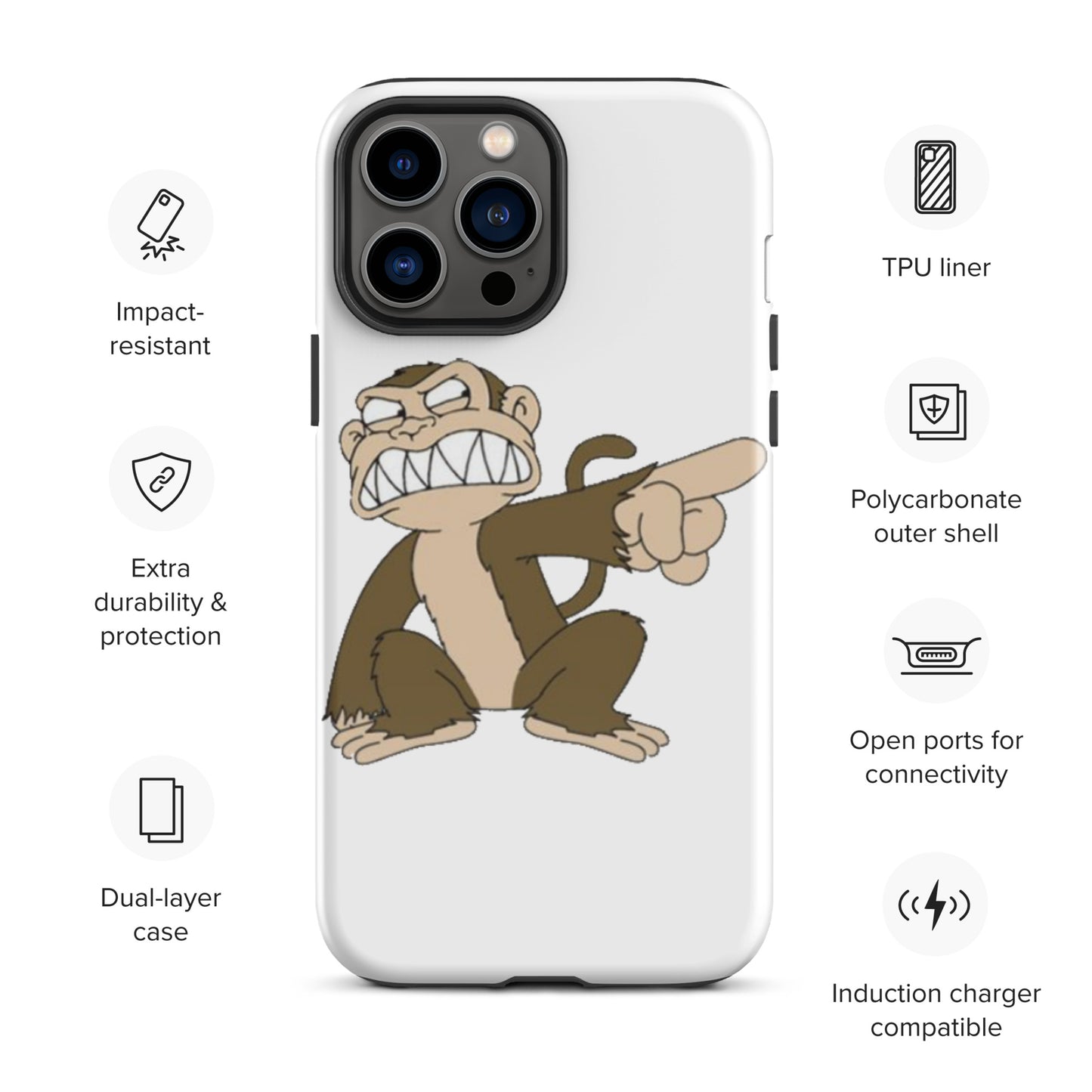 "Evil Monkey" Tough Case for iPhone®