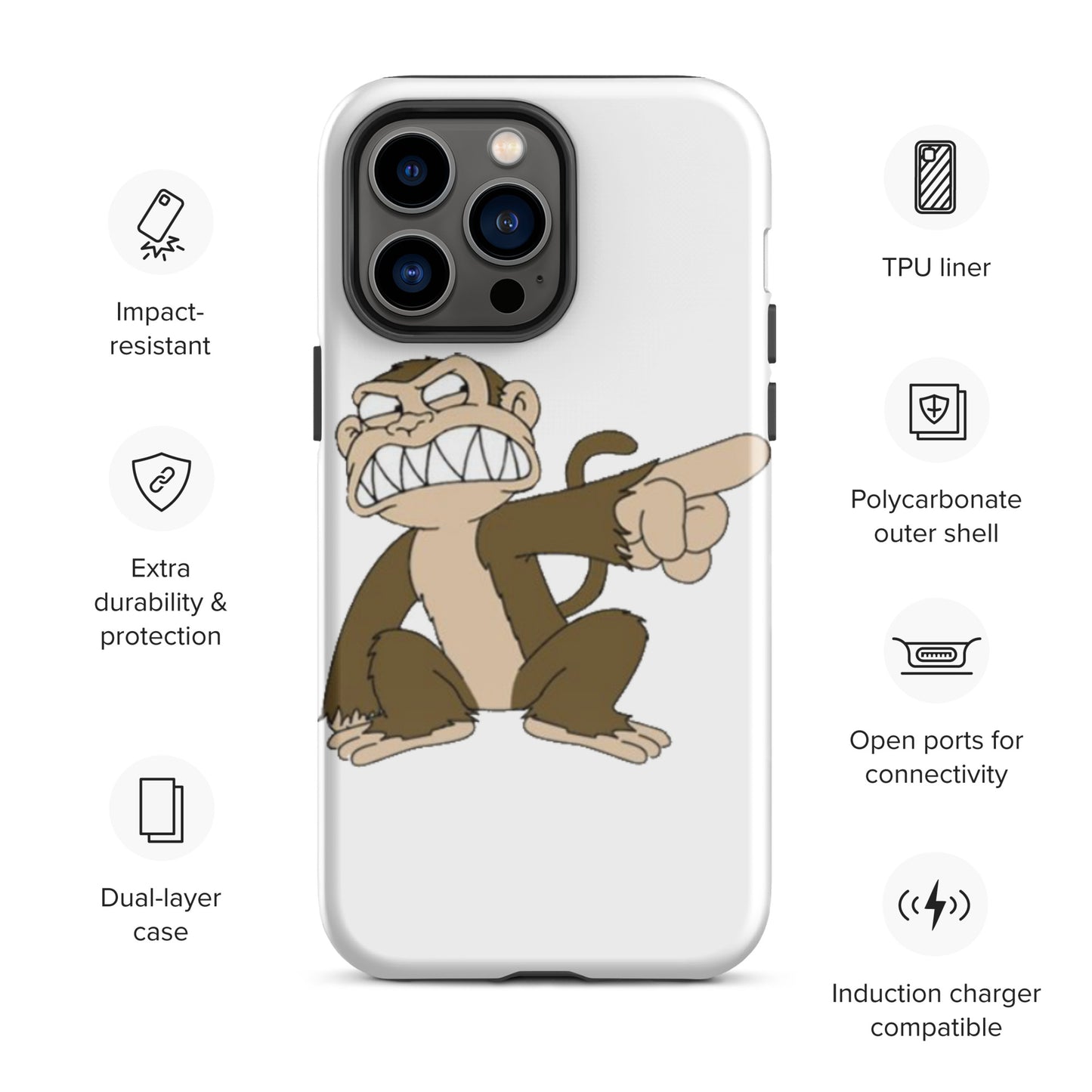 "Evil Monkey" Tough Case for iPhone®