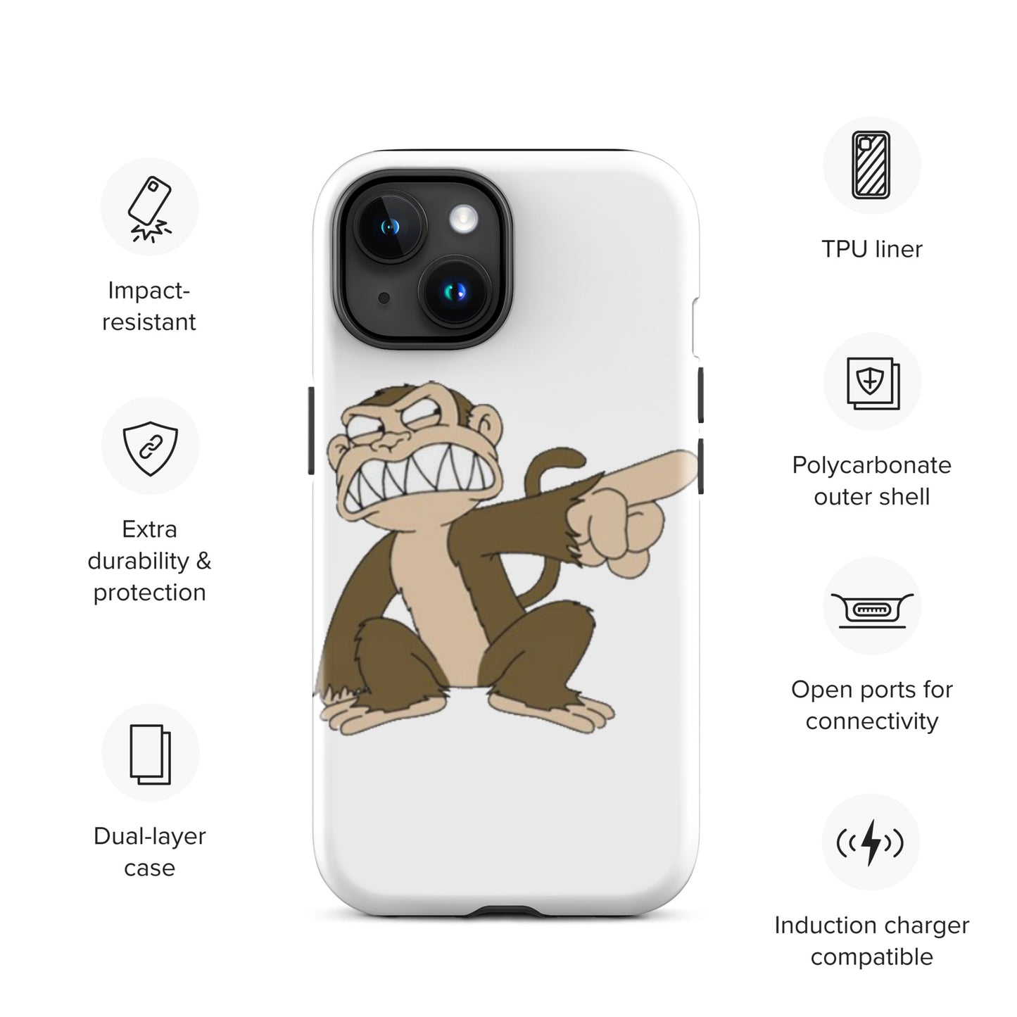 "Evil Monkey" Tough Case for iPhone®