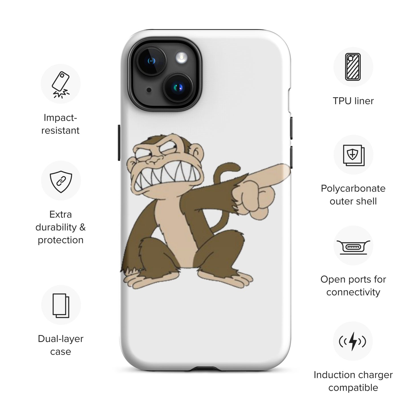 "Evil Monkey" Tough Case for iPhone®