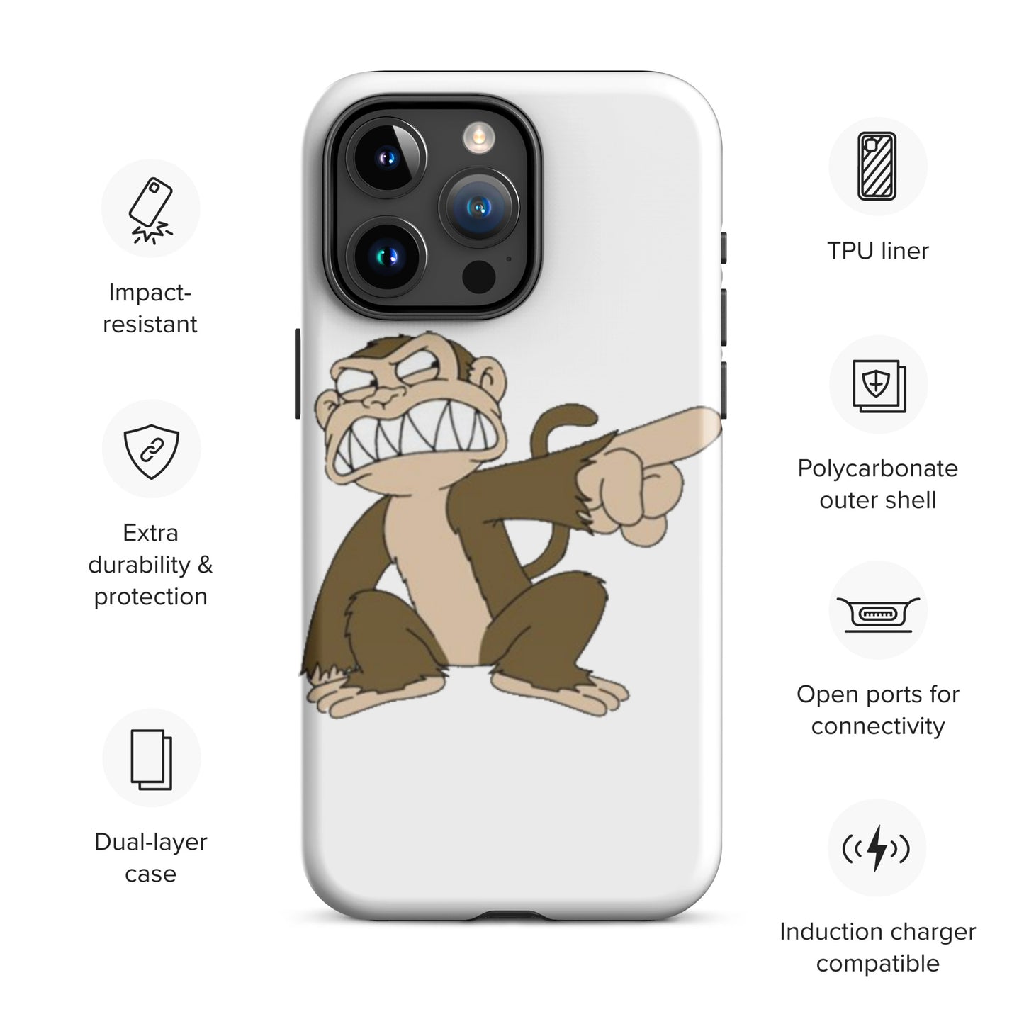 "Evil Monkey" Tough Case for iPhone®