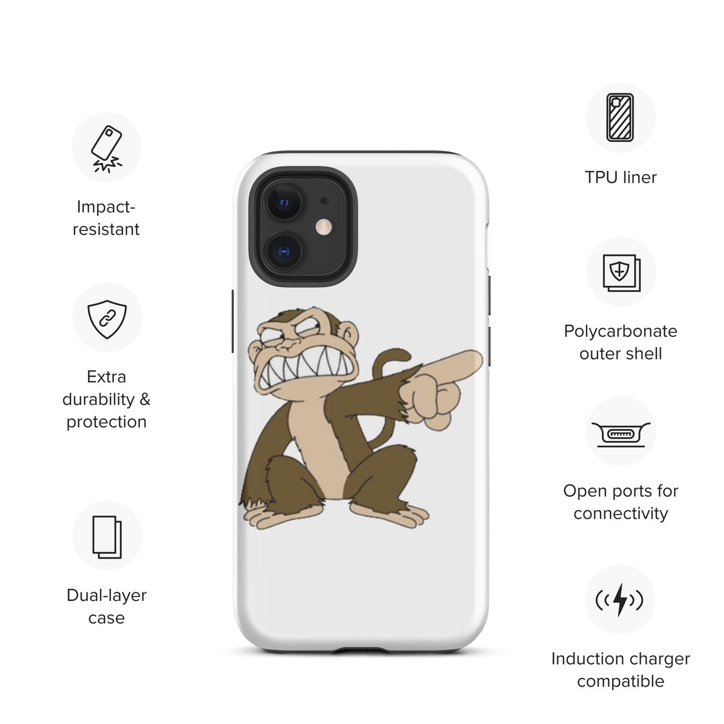 "Evil Monkey" Tough Case for iPhone®