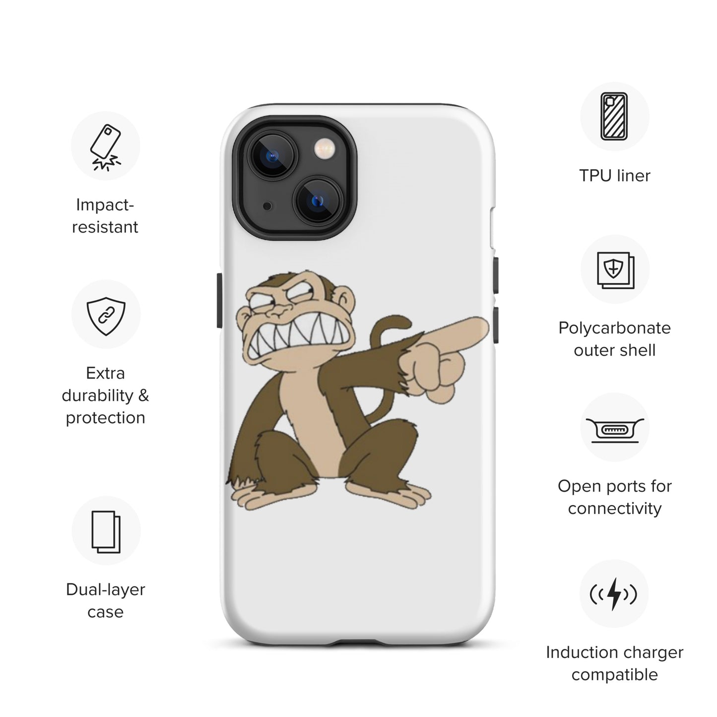 "Evil Monkey" Tough Case for iPhone®