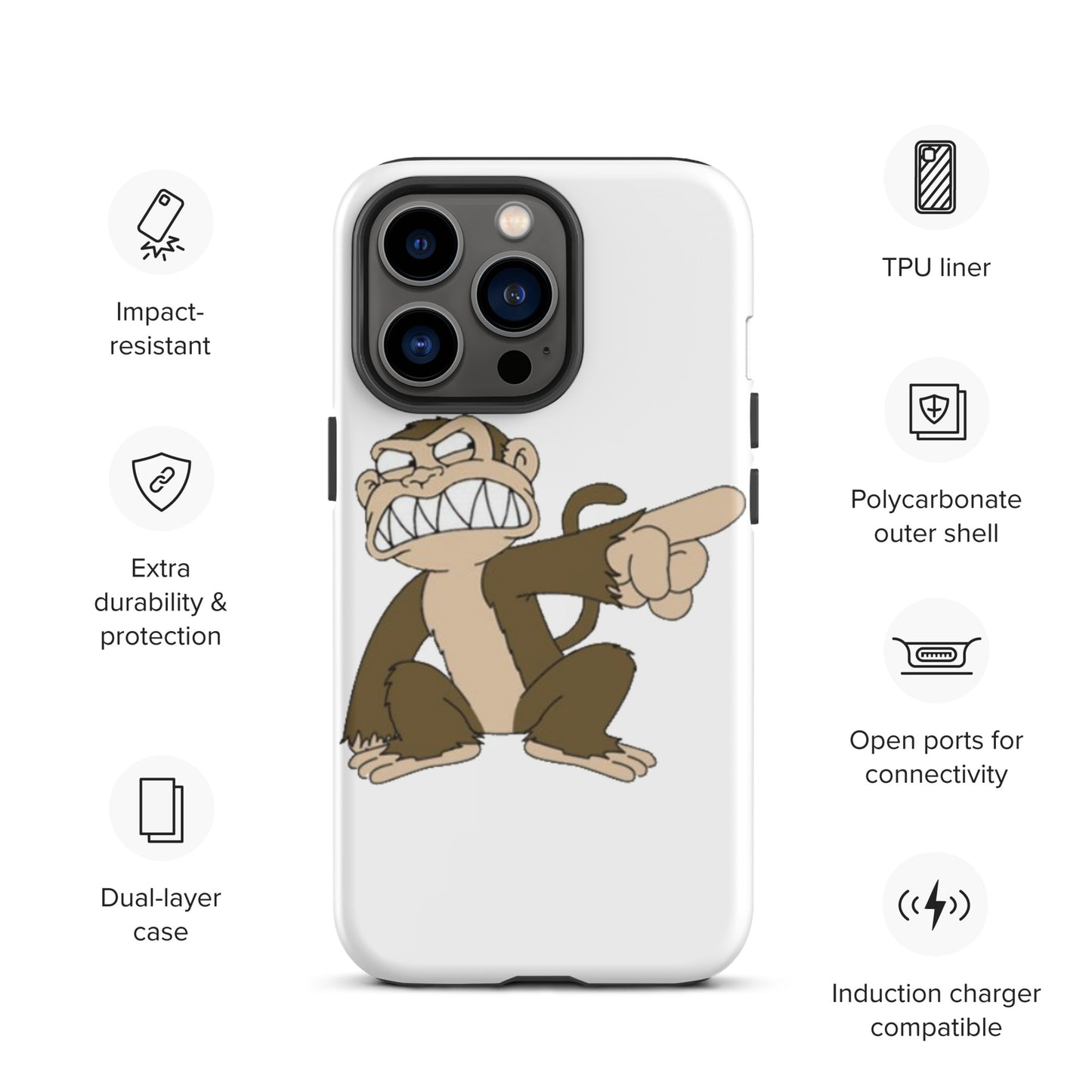 "Evil Monkey" Tough Case for iPhone®