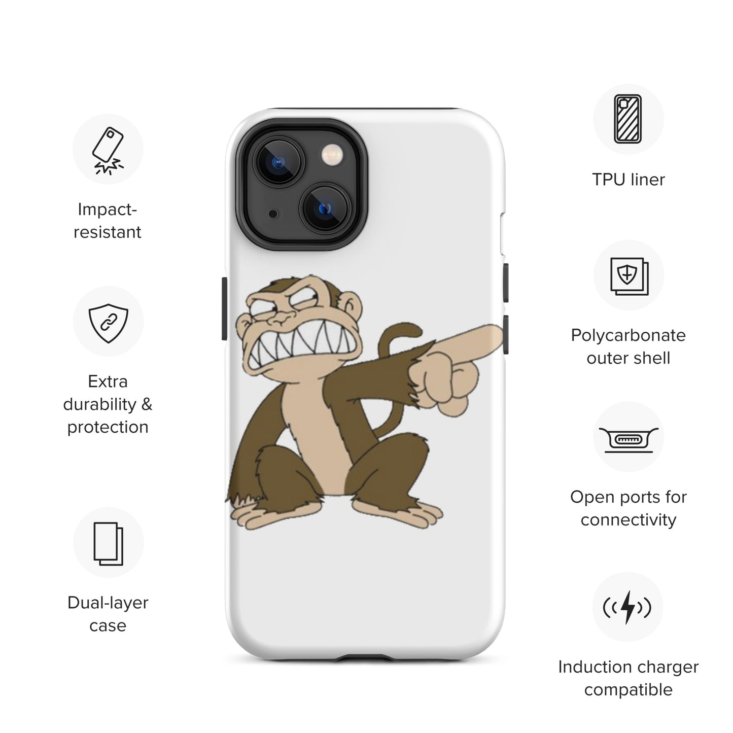 "Evil Monkey" Tough Case for iPhone®