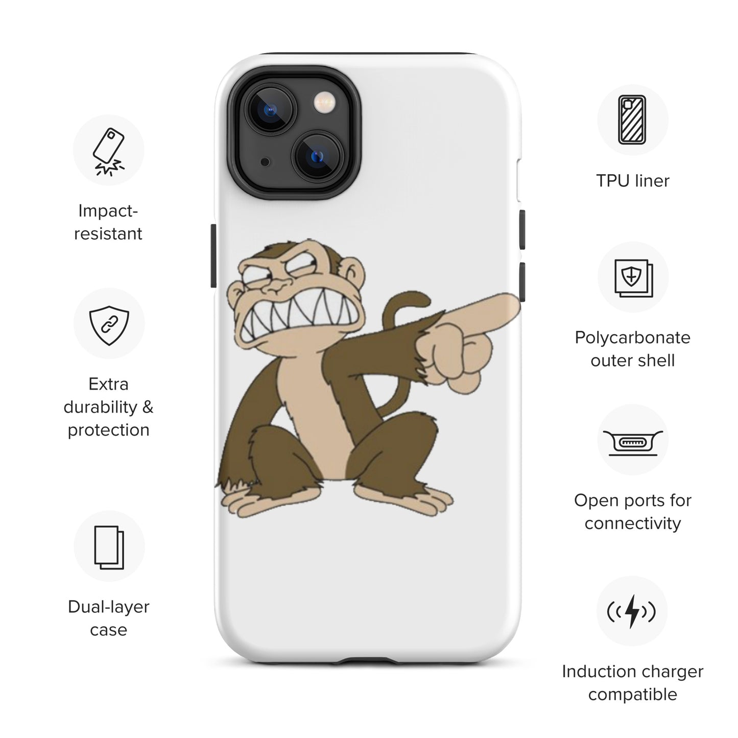 "Evil Monkey" Tough Case for iPhone®